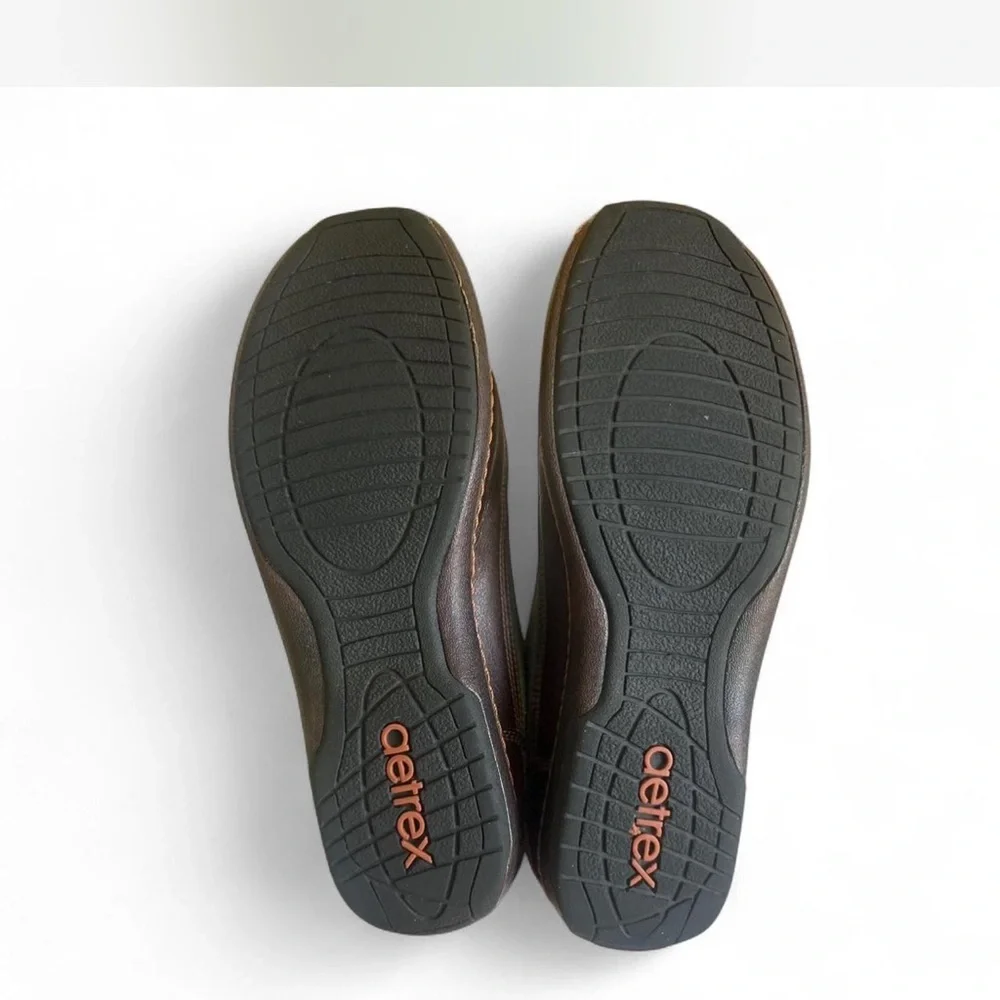 AETREX Green Brown Neoprene Pull On Tall Winter Rain Boots Waterproof Size 8 - Picture 6 of 8